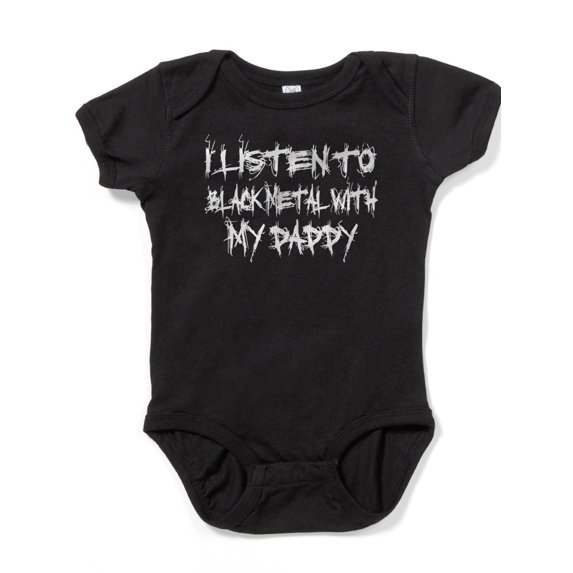 CafePress - Blackmetaldark - Cute Infant Bodysuit Baby Romper