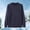 Blue, variant on Men's Solid Color Patterned Round Neck Cozy Winter Knit Sweater