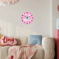 thumbnail image 5 of Unicorn Clock for Girls Bedroom - Pink Wall Clock Battery Operated 12 Inch - Glass Wall Clock Silent Non-Ticking, 5 of 7