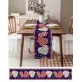 thumbnail image 6 of Hokiten Table Runners 36 Inches Long Dress Scarves, Independence Day Farmhouse Kitchen/Dining Table Runner, Short Coffee Tablerunners, American Flag Star Blue Red Plaid 13x36 Inch, 6 of 7