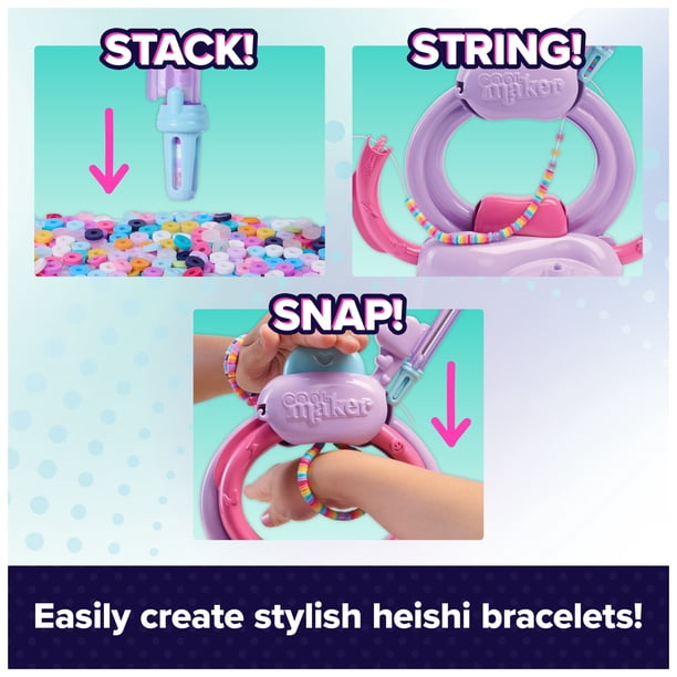 Cool Maker, Stack'd Heishi Bracelet Studio with Over 1200 Beads