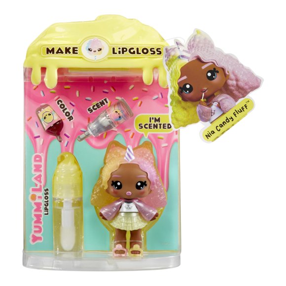 Brillo de labios Yummiland Nia Candy Fluff con kit de bricolaje para más de 4 años
