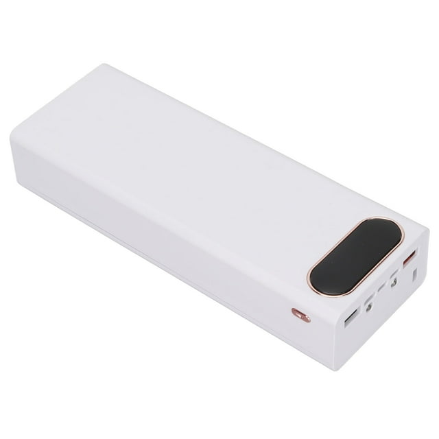 Dual USB Charging Box Shell, Lightweight Large Capacity Smart 22.5W Power Bank Case For Mobile Power Bank Black,White