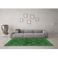 thumbnail image 3 of Ahgly Company Indoor Square Abstract Emerald Green Modern Area Rugs, 4' Square, 3 of 4