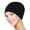 Black hat dark gray, variant on Graceful Chemo Hat Skull Hat with 3D Lovely Flower Headwear Chemo Caps for Girl Pullover Warm Caps Photo Props