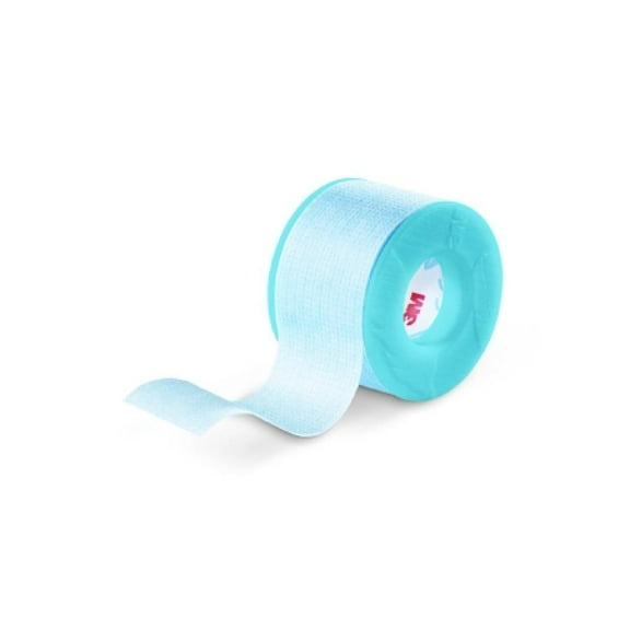 3M Kind Removal Surgical Tape - Silicone, Skin Friendly, 1 Inch x 1.5 Yards, Blue, 100 Count