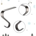 thumbnail image 5 of Soportes para calcetines navideños Gancho para calcetines de chimenea de metal Gancho para manto de guirnalda para decoración navideña (2 piezas-negro), 5 of 5