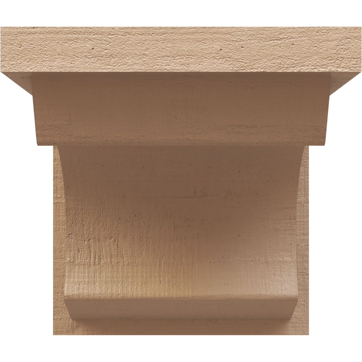 7"W x 7"D x 7"H Wide Emerson Rough Cedar Woodgrain TimberThane Corbel, Primed Tan