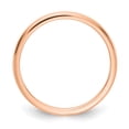 thumbnail image 2 of Solid 14K Rose Gold 1.2mm Classic Dome Stackable Band Thin Wedding Anniversary Ring Size 7.5, 2 of 5