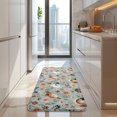 thumbnail image 4 of Light Blue Chicken Floral Pattern Kitchen Rug Mat,Kitchen Runner Rugs Non Skid Washable,Decorative Kitchen Floor Mats for Kitchen,Sink,Laundry,17"x47.2", 4 of 7