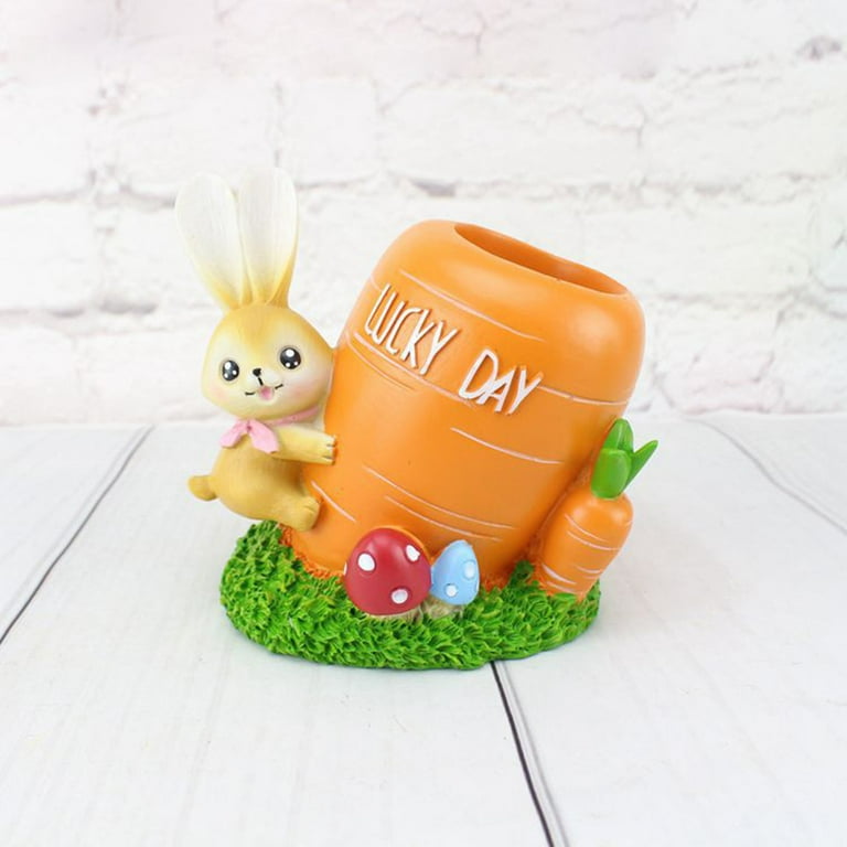 WHAMVOX Home Decoration Rabbit Pen Holder Creative Crafts Cute and