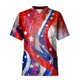 thumbnail image 1 of Fashion Men's Short Sleeve V Neck Printing Working Chest Pocket Carer Top M, 1 of 3