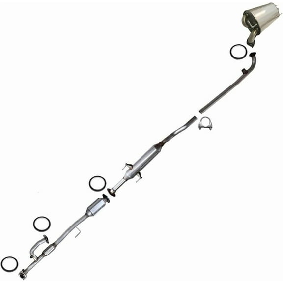 Stainless Steel Exhaust Catalytic, Resonator & Muffler System Fits 2002–2003 Lexus ES300, 2002–2006 Toyota Camry 3.0L – Direct Fit