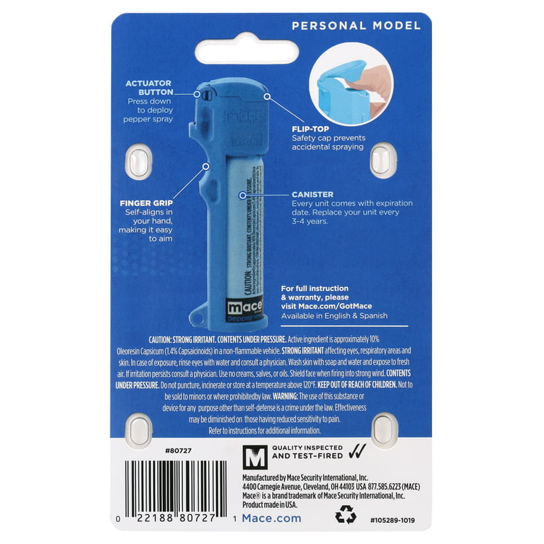 Eliminator™ Blue Heat Keychain Pepper Spray w/ Marking Dye