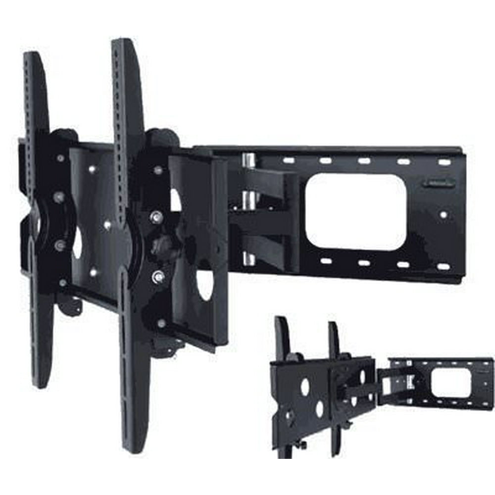 2xhome Universal TV Wall Mount Tilt and Swivel Full Motion Articulating Single Arm Extended