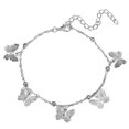 thumbnail image 1 of Butterfly Anklet Creative Handmade Alloy Ankle Bracelet Foot Chain for Women, 1 of 10