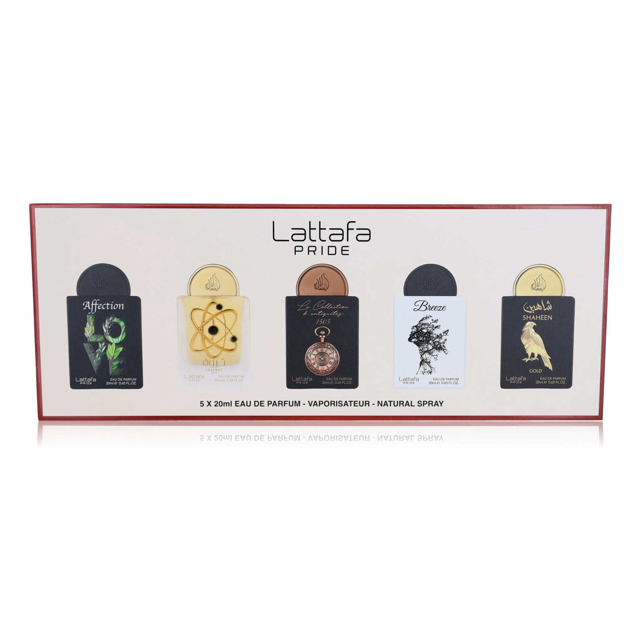 Lattafa Pride Eau de Parfum Gift Set Collection, 5 x 20ml 