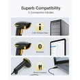 thumbnail image 4 of Inateck Wireless Barcode Scanner, Bluetooth Bar Code Scanner, 1D USB Barcode Reader Handheld, 2000mAh Battery 1 Charge 3 Months, Scanner Barcode with, 4 of 8