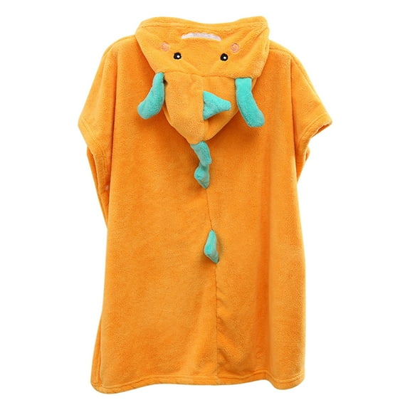 Diceymbol Cute Dinosaur Hooded Beach Poncho Microfiber Quick Dry Soft Bath Wrap Large Soft Towels For Summer Beach Pool Bath Swimming Travel 29.5X59.05 Inches