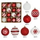 thumbnail image 1 of XWSHYW Decoraciones Navideñas Juego de Caja de Regalo con Colgante Árbol de Navidad 16 Piezas/6 Cm con Bolas de Navidad y Bolas Galvanizadas Rojas y Blancas para Decoración Navideña, 1 of 5