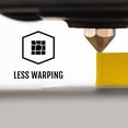 thumbnail image 5 of HATCHBOX Sparkle PLA 3D Printer Filament, Dimensional Accuracy +/- 0.03 mm, 1 kg Spool, 1.75 mm, Yellow, 5 of 8