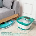thumbnail image 6 of Tawom Collapsible Foot Spa with Heat,Temperature Control, Bubble, Red Light, Heated Foot Bath Massager with 8 Shiatsu Massage Rollers, Foot Soak Tub for Relaxation,Blue, 6 of 9