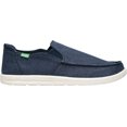 thumbnail image 2 of Sanuk Men's Hi Five Navy Ankle-High Canvas Slip-On Shoes - 9M, 2 of 6