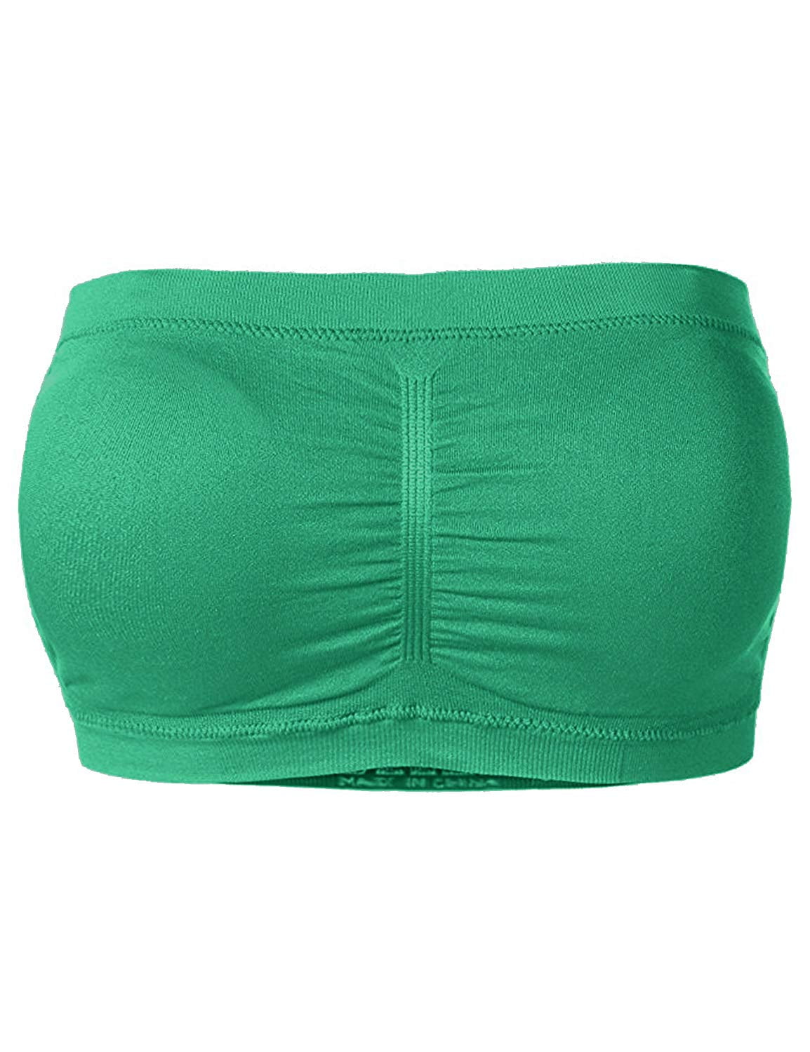 Details about   CGTL Womens Strapless Bandeau Bra Padded Wireless Stretchy Tube Top Home Sport E