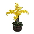 thumbnail image 2 of Nearly Natural 31" Phalaenopsis Artificial Flower Arrangement With Decorative Vase, 2 of 8