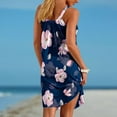 thumbnail image 5 of Vestido de Verano para las Mujeres Impreso sin Mangas Cuello Redondo, Suelto de Rodilla de Longitud Vestido Casual para la Primavera, 5 of 5