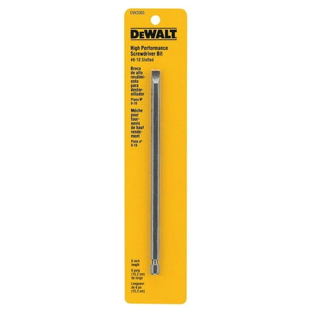 UPC: 0028874020658 | DEWALT DW2065 #8 Slotted 6-Inch Power Bit