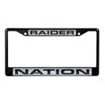 thumbnail image 1 of Raider Nation Laser Black License Plate Frame, 1 of 1