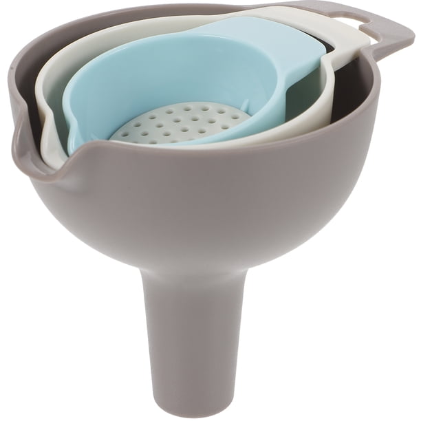 1 conjunto Mini funnels embudos líquidos especias de aceite desmontable embudos de boca ancha embudos de boca ancha