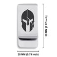 thumbnail image 2 of Stainless Steel Gladiator Warrior Champion Classic Slim Money Clip Credit Card Holder, 2 of 2