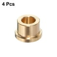 thumbnail image 3 of Paquete de 4 rodamientos de manguito con brida 3/8" de diámetro interior x 5/8" de diámetro exterior x 1/2" de longitud x 3/4" de diámetro de brida, buje de latón autolubricante, 3 of 5