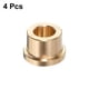 thumbnail image 3 of Paquete de 4 rodamientos de manguito con brida 3/8" de diámetro interior x 5/8" de diámetro exterior x 1/2" de longitud x 3/4" de diámetro de brida, buje de latón autolubricante, 3 of 5