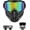 Colorful, variant on Detachable Full Face Goggle Mask,Goggle Mask for Welding & Riding,Anti-Fog Windproof Impact Resistant Face Protection Shield