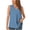 Light Blue, variant on Womens Tops Summer Solid Color V-Neck Tank Tops Casual Loose Fit Sleeveless Standard Straps Summer Tops