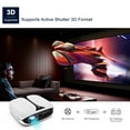thumbnail image 4 of VANKYO Burger 101 Pico Projector, DLP Mini Projector Supports 1080P and 3D with HDMI, USB, Compatible with iPhone, Android, Laptop for Home Entertainment, Outdoor Movies, 4 of 9