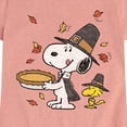 thumbnail image 3 of Peanuts - Thanksgiving Scene - Toddler And Youth Girls Short Sleeve Graphic T-Shirt, 3 of 6