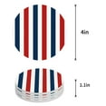 thumbnail image 1 of FMSHPON Independence Day American Flag Set of 4 Round Coaster for Drinks, Absorbent Ceramic Stone Coasters Cup Mat with Cork Base for Home Kitchen Room Coffee Table Bar Decor, 1 of 6