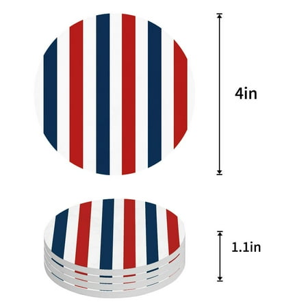 

FMSHPON Ocean Waves Beach Sand Seaside Set of 4 Round Coaster for Drinks Absorbent Ceramic Stone Coasters Cup Mat with Cork Base for Home Kitchen Room Coffee Table Bar Decor