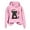 Pink, variant on Christmas Black Cat Hoodies for Women 2025 Long Sleeve Cute Kitten Graphic Hooded Sweatshirt for Cat Lovers Pullover Tops