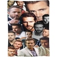 thumbnail image 3 of Blanket Ryan Reynolds Soft and Comfortable Wool Fleece Throw Blankets Gift for Home Decoration Sofa Office car Camping Yoga Travel Home Decoration Cozy Plush Beach, 3 of 6