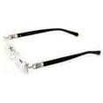 thumbnail image 3 of Men Rectangular Rimless Designer Fashion Reading Glasses Reader AR Anti-Reflective Coating +2.25, 3 of 4