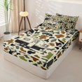 thumbnail image 2 of catabedysis Camo Camping Zipper Twin Comforter Sets with Fitted Sheet and 2 Pillowcases,Wildlife Camper Pattern Zipper Bedding Set For Boys,Earthy Tone,Light Gray Reversible,4 Pieces, 2 of 7
