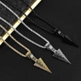 thumbnail image 4 of Collar de punta de lanza triangular Sonducket Aleación de zinc color oro, 4 of 6