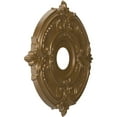 thumbnail image 2 of Ekena Millwork 16"OD x 3 1/2"ID x 1"P Attica Thermoformed PVC Ceiling Medallion (Fits Canopies up to 5 5/8"), Metallic Champagne Bronze, 2 of 10