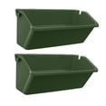 thumbnail image 4 of Pyramidti 2 Pcs Small Living Plant Wall Flowerpot Durable Pot 32.5X16.5CM Green, 4 of 8