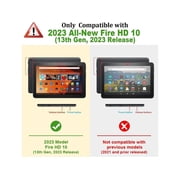 Case for Amazon Kindle Fire HD 10 13th Generation 2023 10.1 inch, Shockproof Cover with Pencil Holder & Kickstand Hand & Hand/Shoulder Strap/Stylus Pen